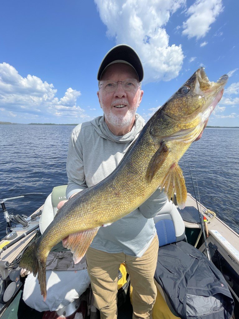 Walleye fishing on Nungesser Lake in Ontario, Canada.